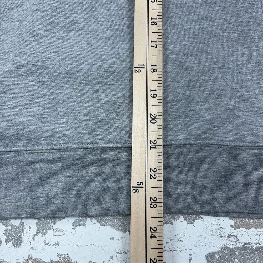 North Face Hoodie Women Small Gray Sweatshirt Sweater Spell Out Heather Ladies *